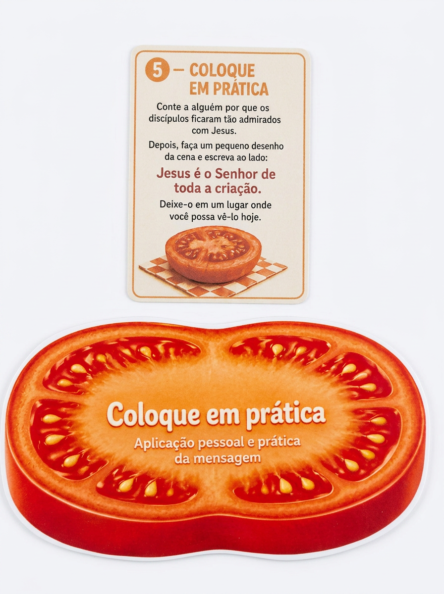 Passo 5: Coloque em prática — Tomate