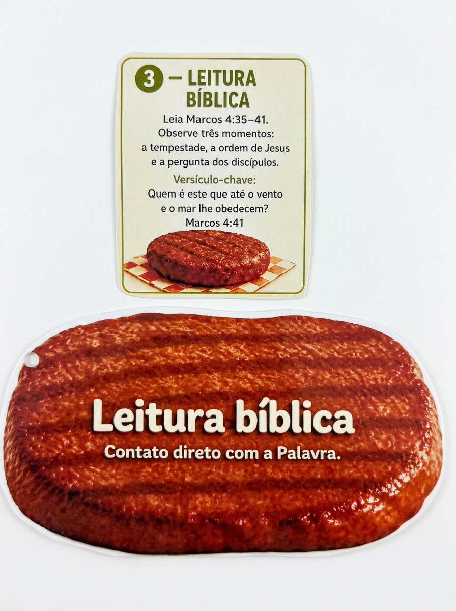 Passo 3: Leitura bíblica — Hambúrguer